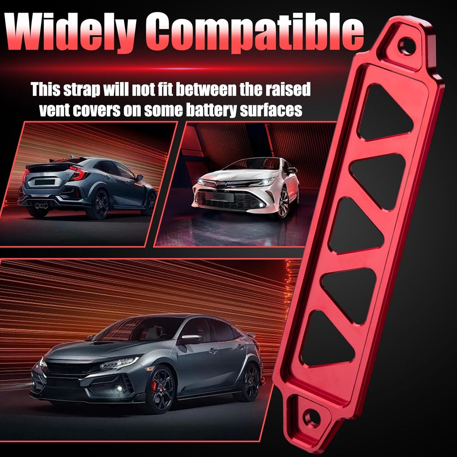 Soporte de Batería BFXM Rojo Universal 21.6 cm con Ganchos