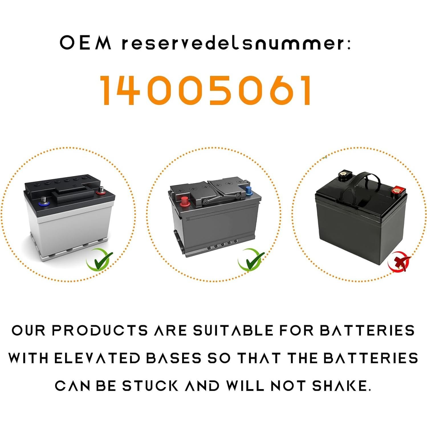 Soporte de Batería Automotriz SHMZK 14005061 con Tornillo