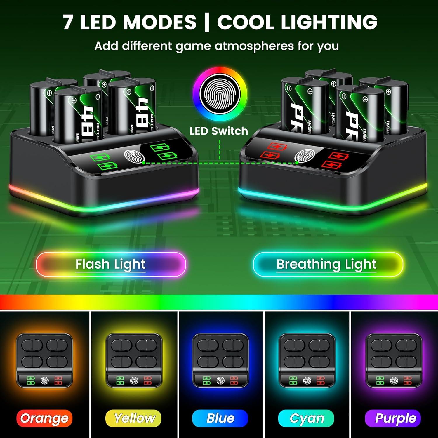 Estación de Carga GAMSINGY para Baterías Recargables Xbox One