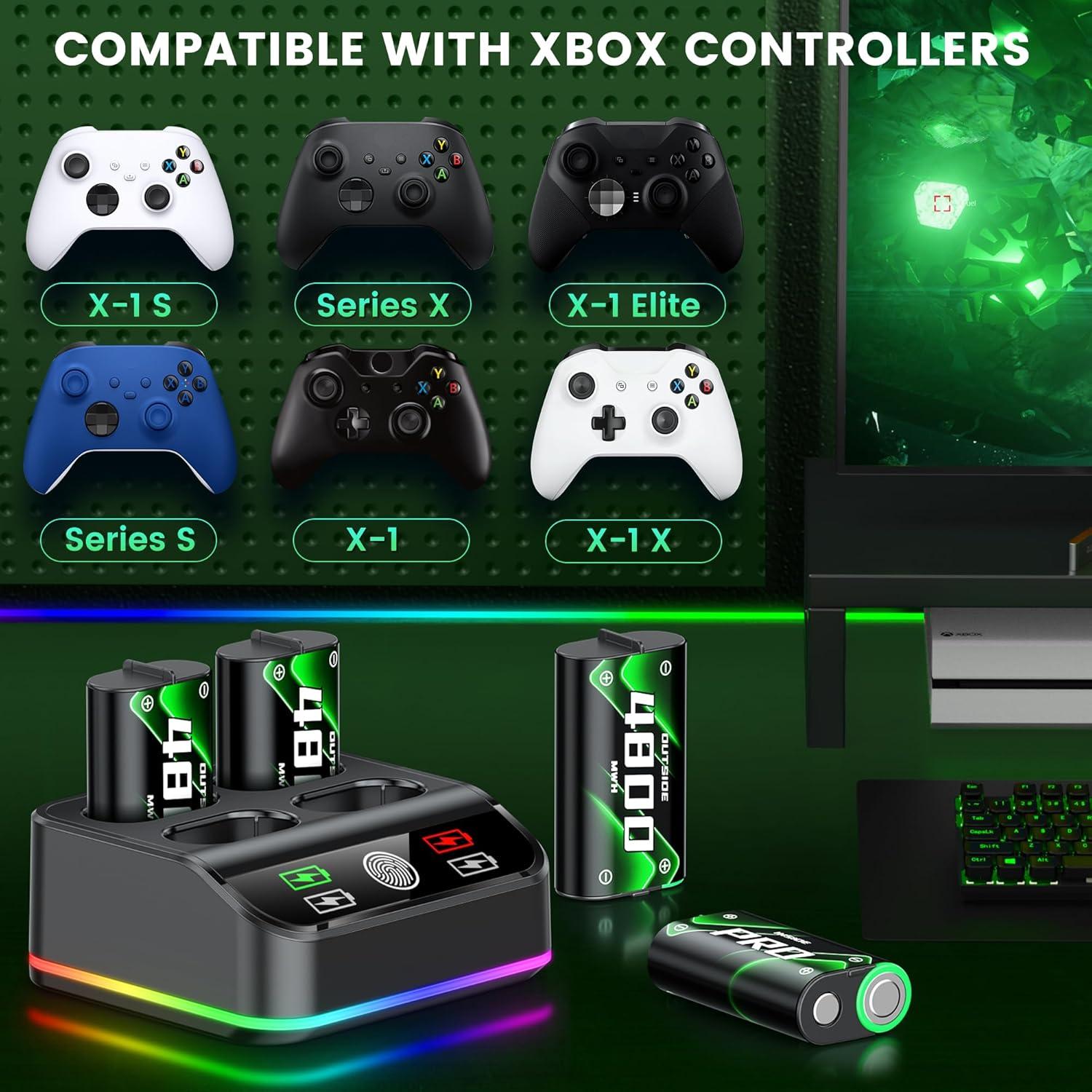 Estación de Carga GAMSINGY para Baterías Recargables Xbox One