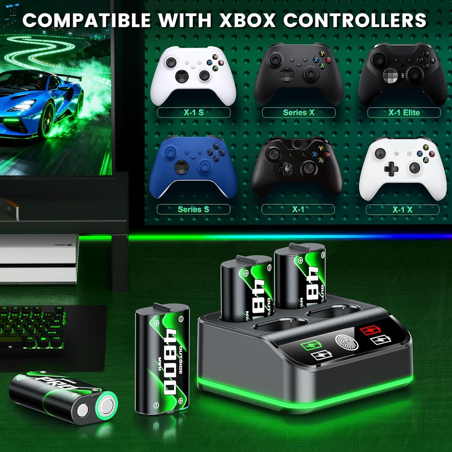 Paquete de Baterías Recargables DINOSTRIKE para Xbox