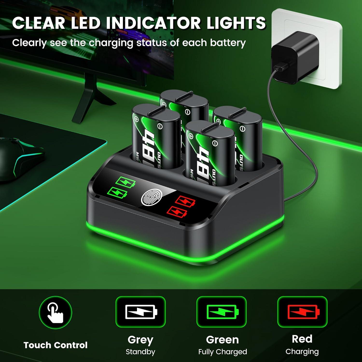Paquete de Baterías Recargables DINOSTRIKE para Xbox