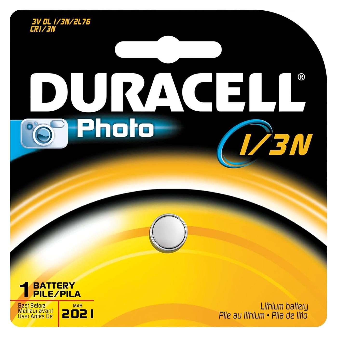 Baterías de Litio Duracell DL1/3N 3V - Caja de 6 Unidades
