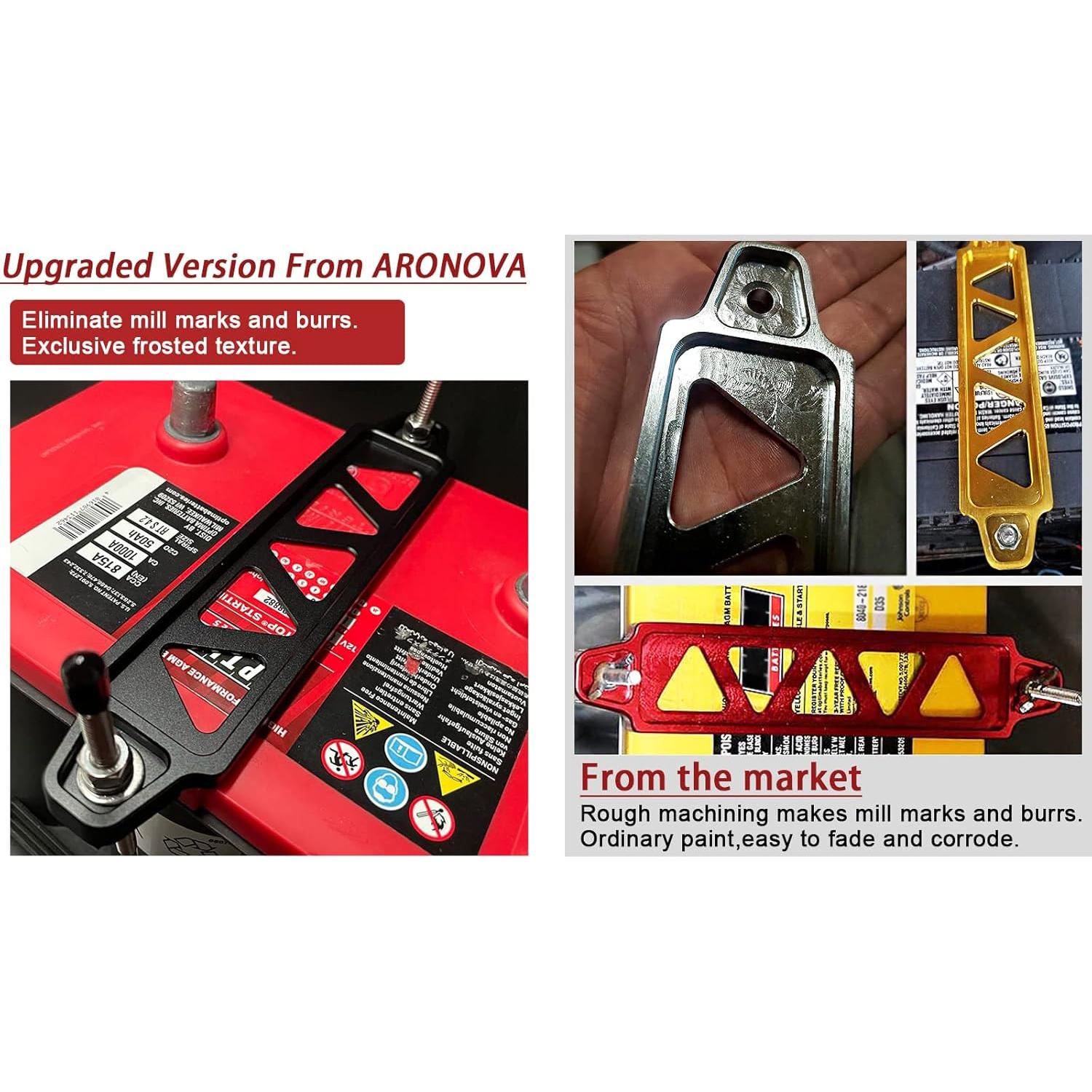 Soporte de Batería ARONOVA AL1420-10-SV con Pernos de 25cm