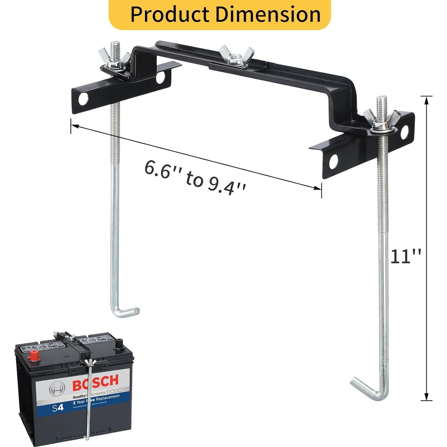Soporte para Batería de Coche CARLWIN BHD01 Ajustable 16.8-23.9 cm