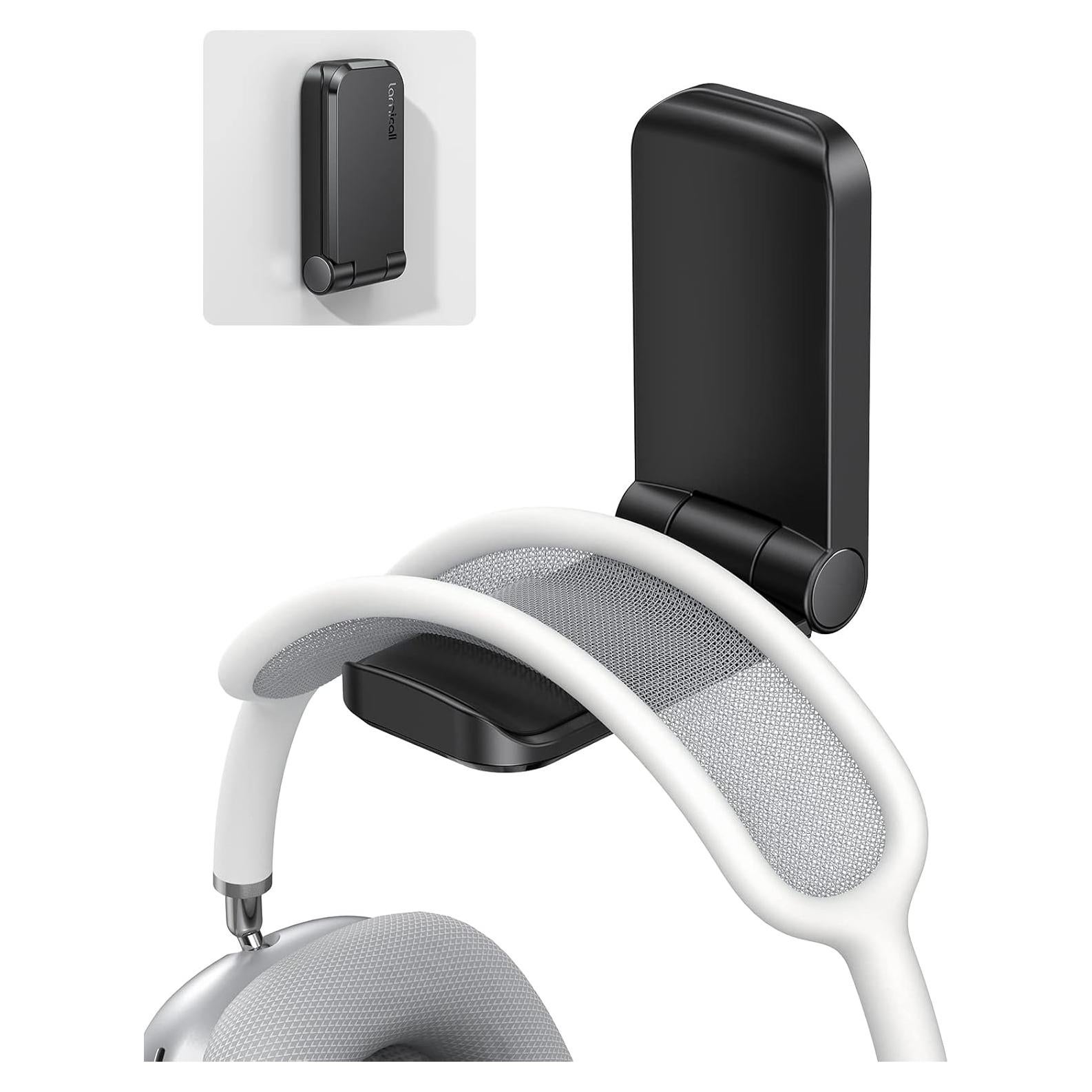 Soporte para Auriculares Lamicall DH02, Gancho Adhesivo Negro