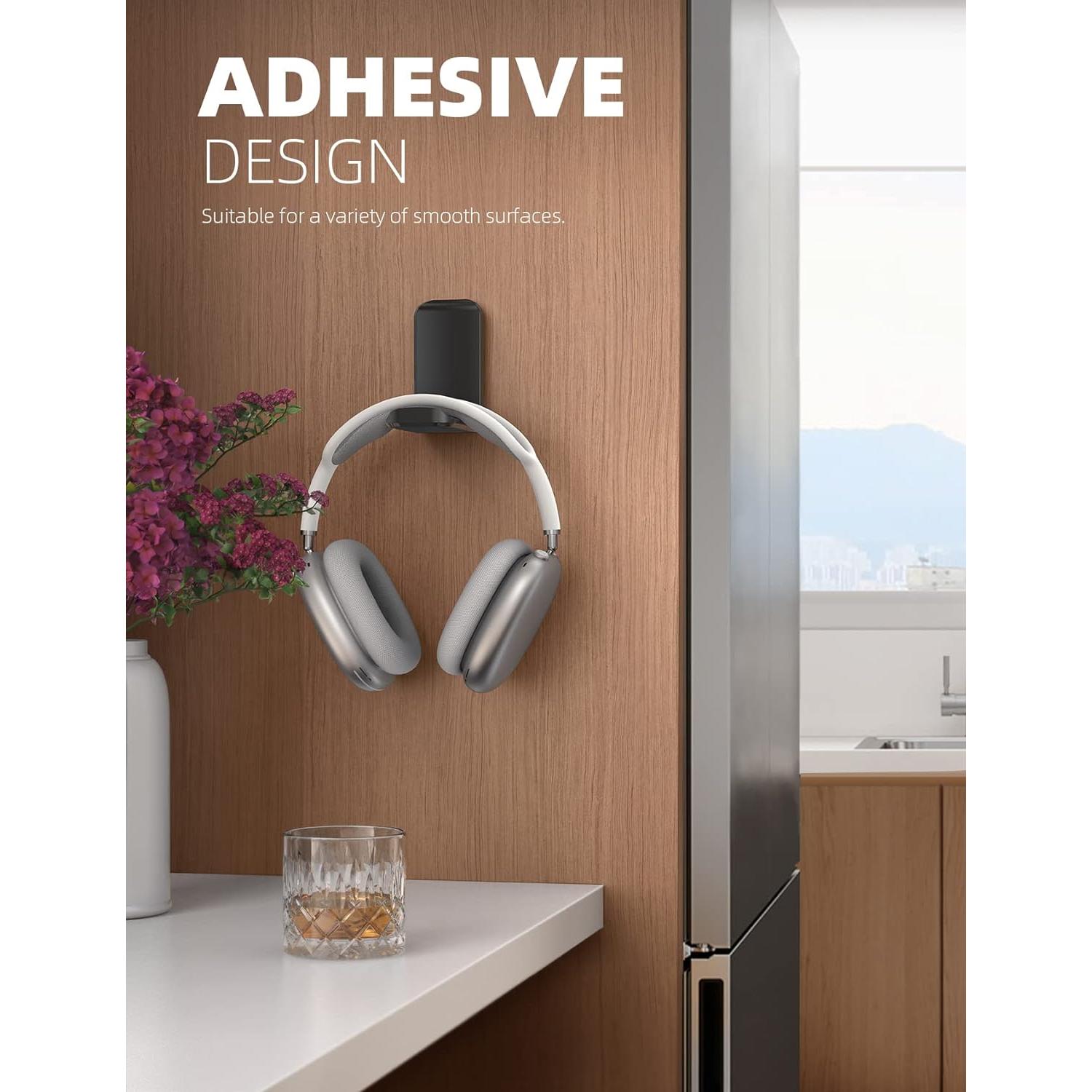 Soporte para Auriculares Lamicall DH02, Gancho Adhesivo Negro