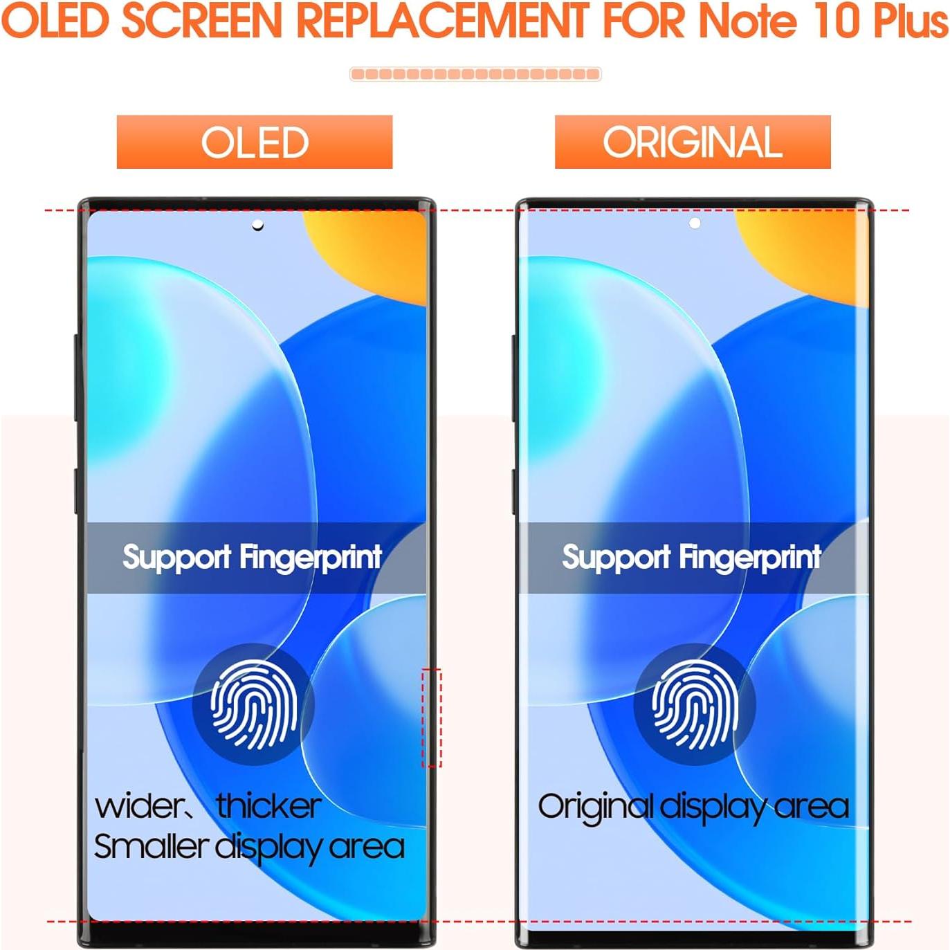 Pantalla OLED Reemplazo Samsung Galaxy Note 10 Plus 6.8"