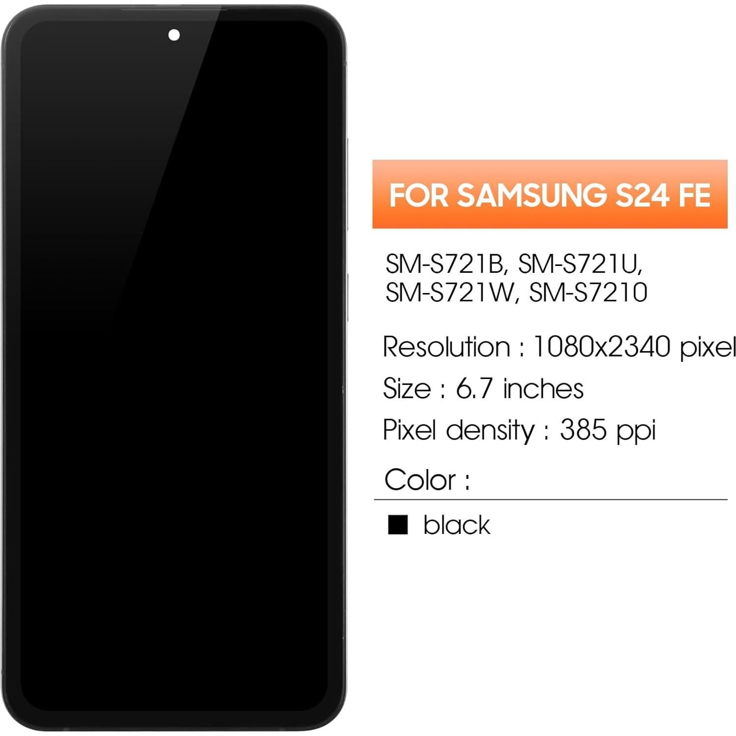 Pantalla OLED Reemplazo Samsung Galaxy S24 FE SM-S721U 6.7"