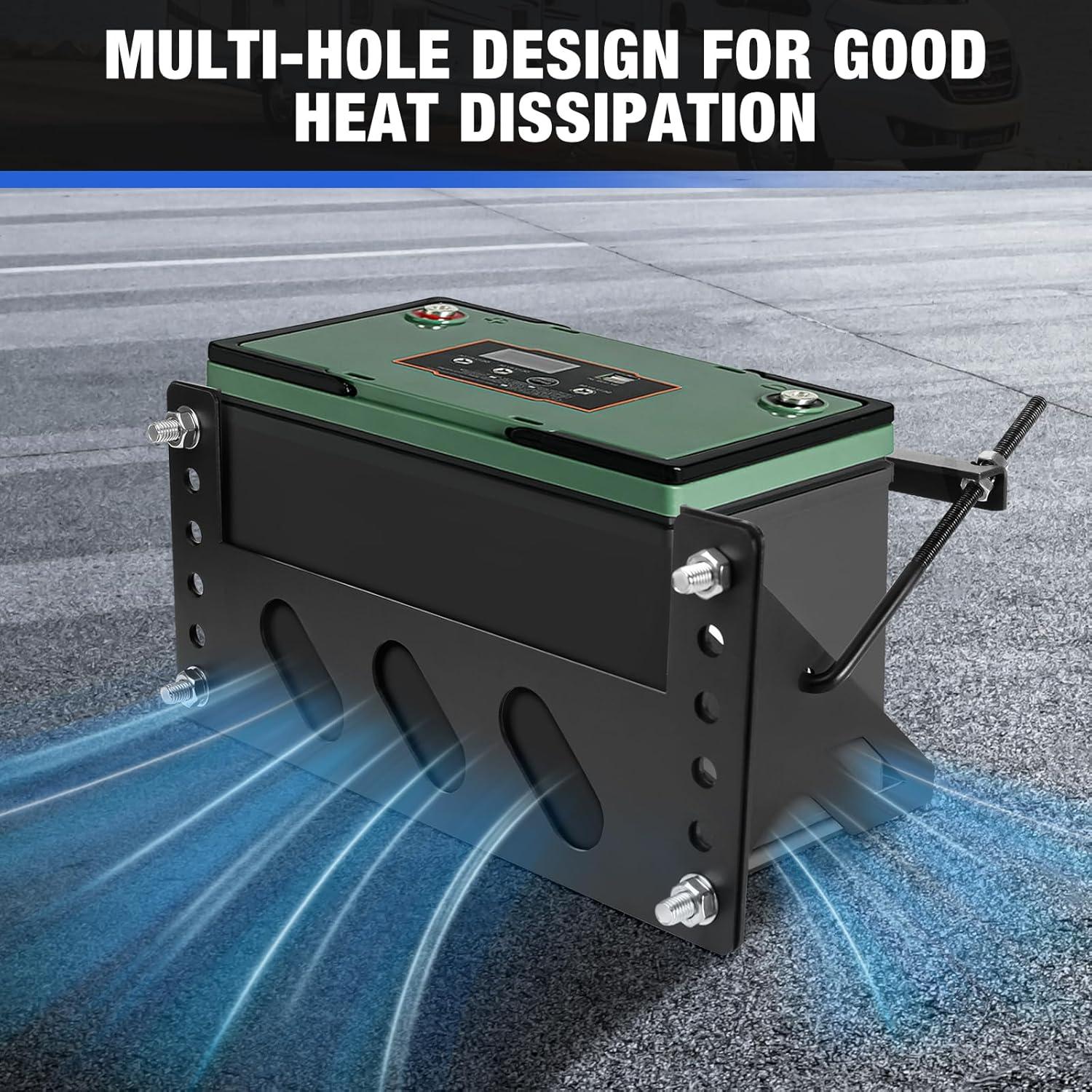 Soporte de Batería Universal MJHMY 36.5x18.4 cm Acero Resistente