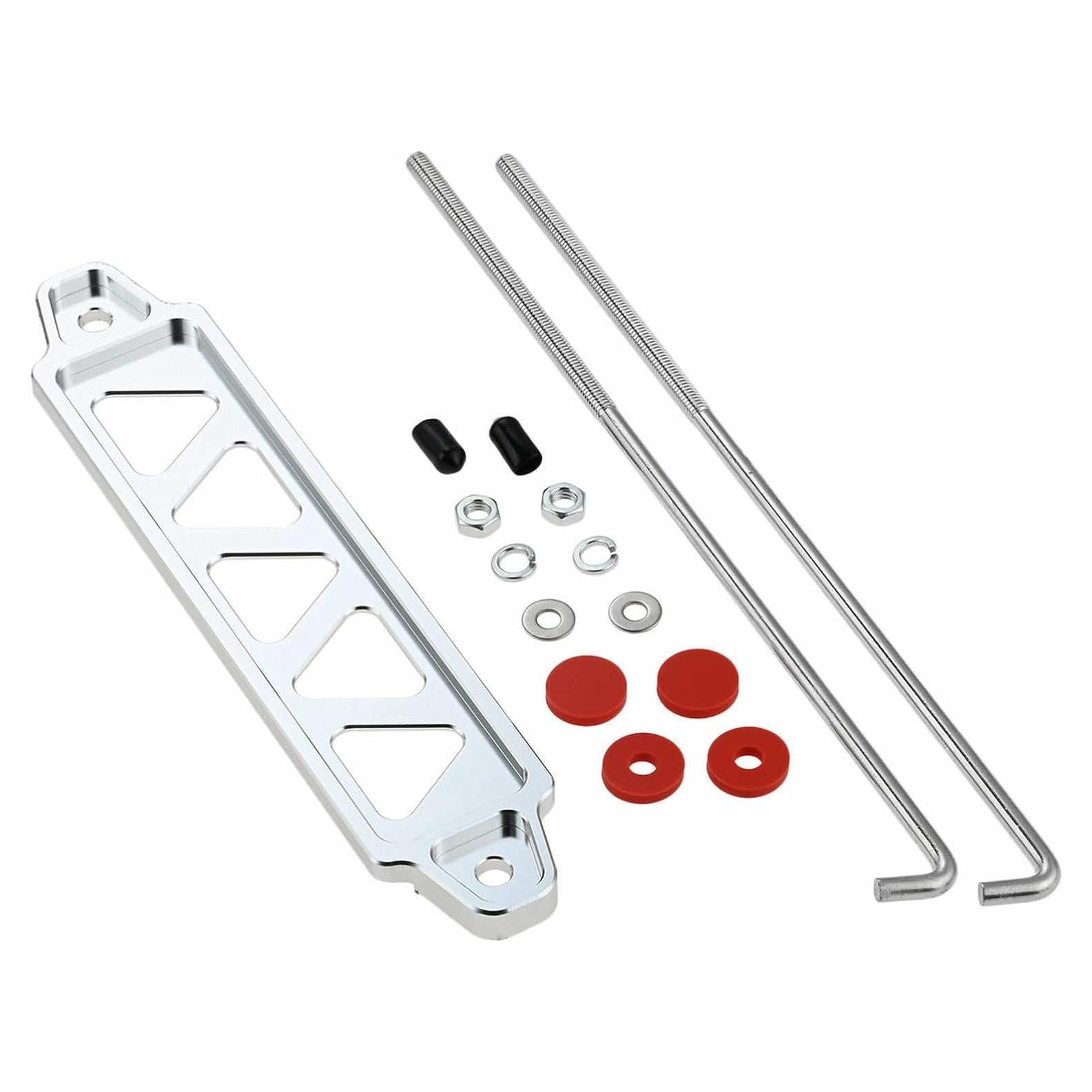 Soporte de Batería Mtsooning Plateado con Ganchos en J 25.4 cm