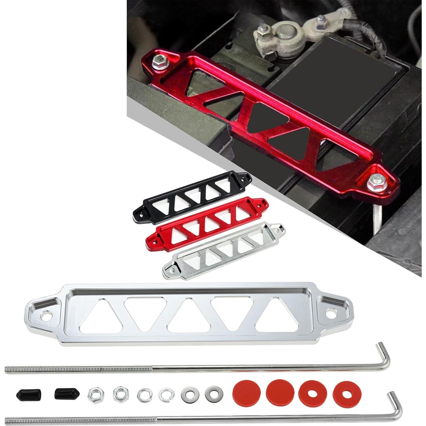 Soporte de Batería Mtsooning Plateado con Ganchos en J 25.4 cm