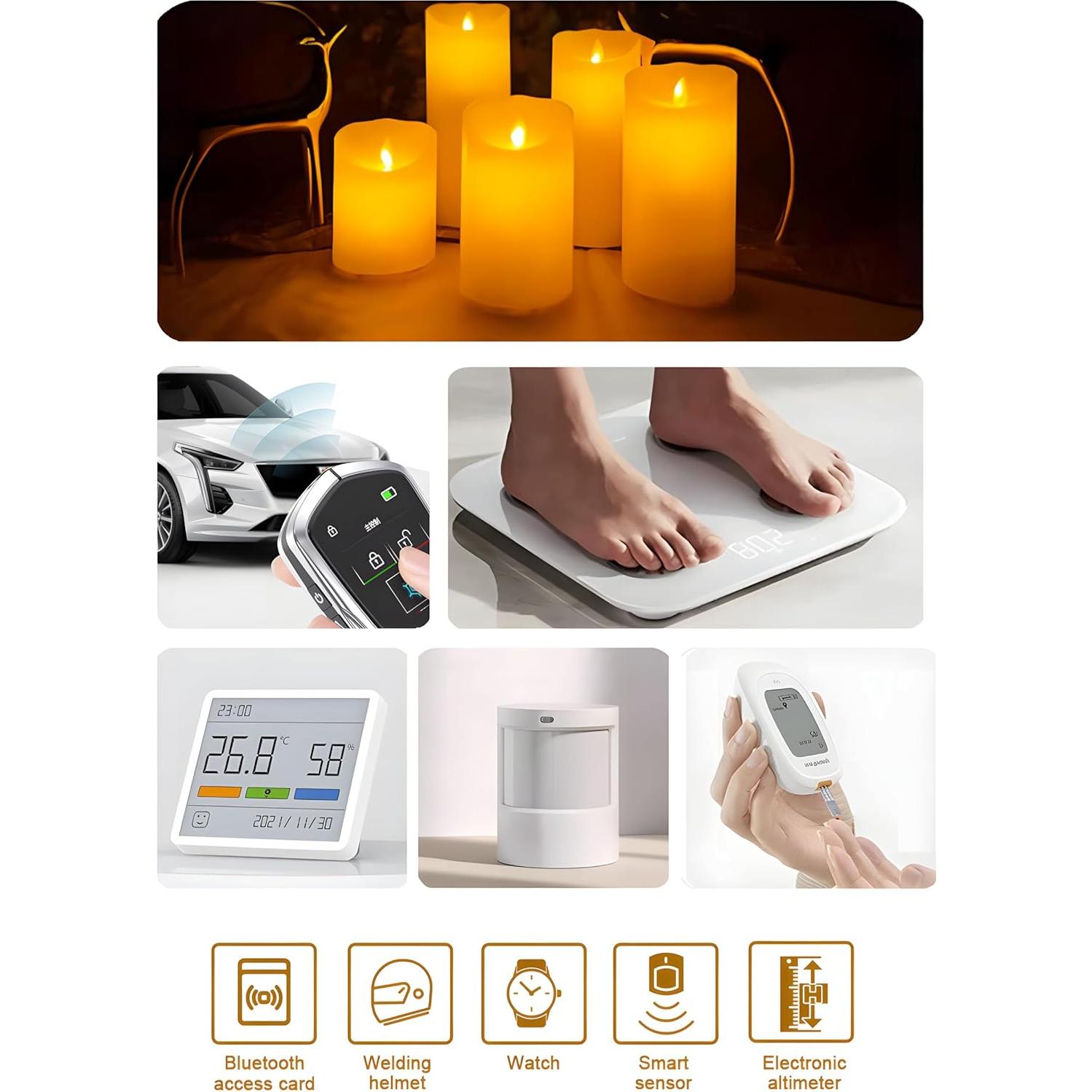 Paquete de 20 Baterías CR2450 VTRENEG 3V Alta Capacidad