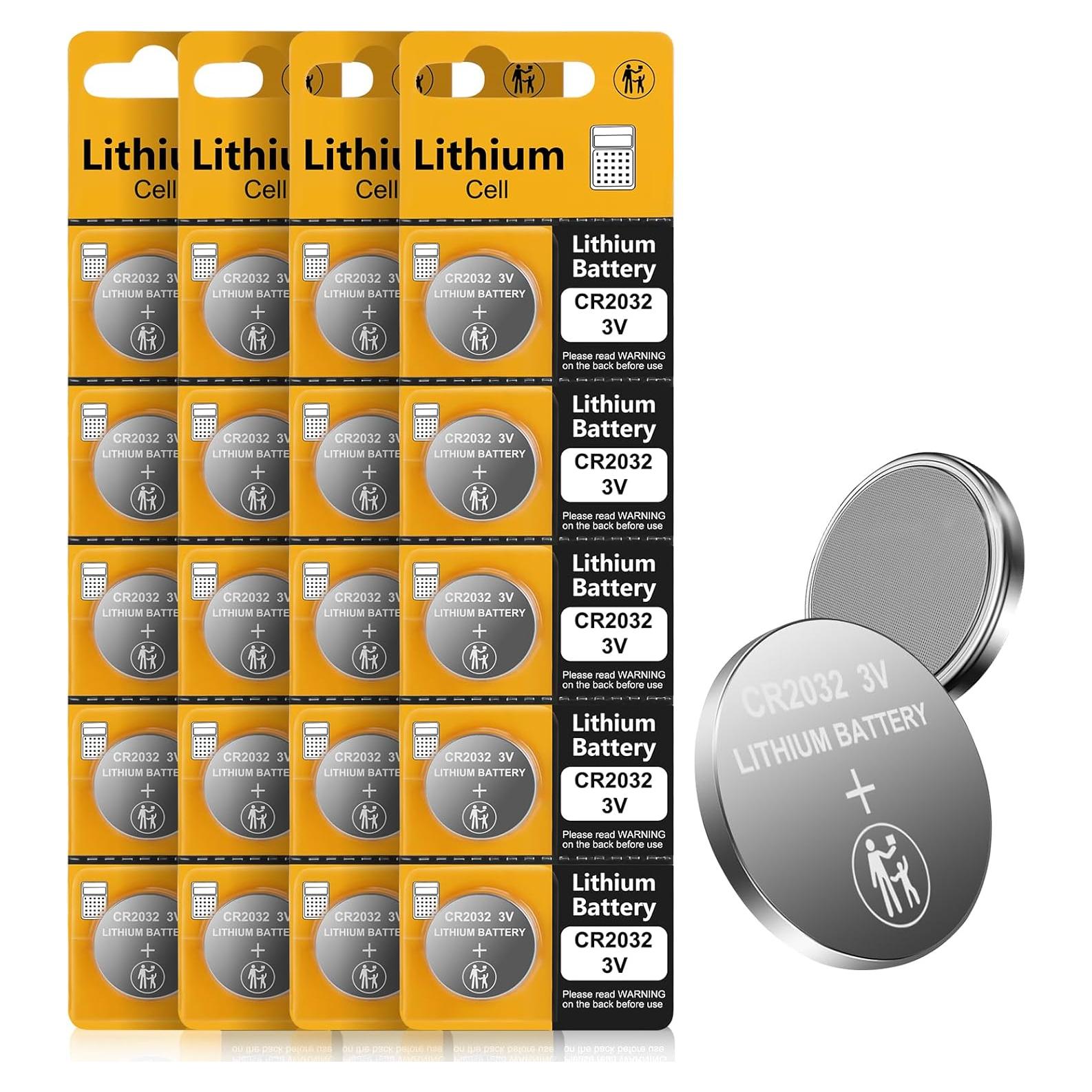 Batería de Litio CR2032 3V Wowpower - 20 Piezas para Apple AirTag