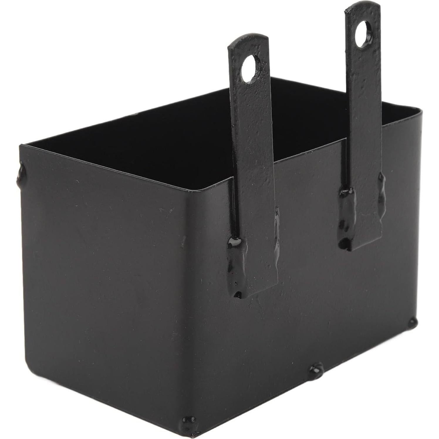 Caja de Batería de Motocicleta Diydeg 116x76x72mm Hierro Negro