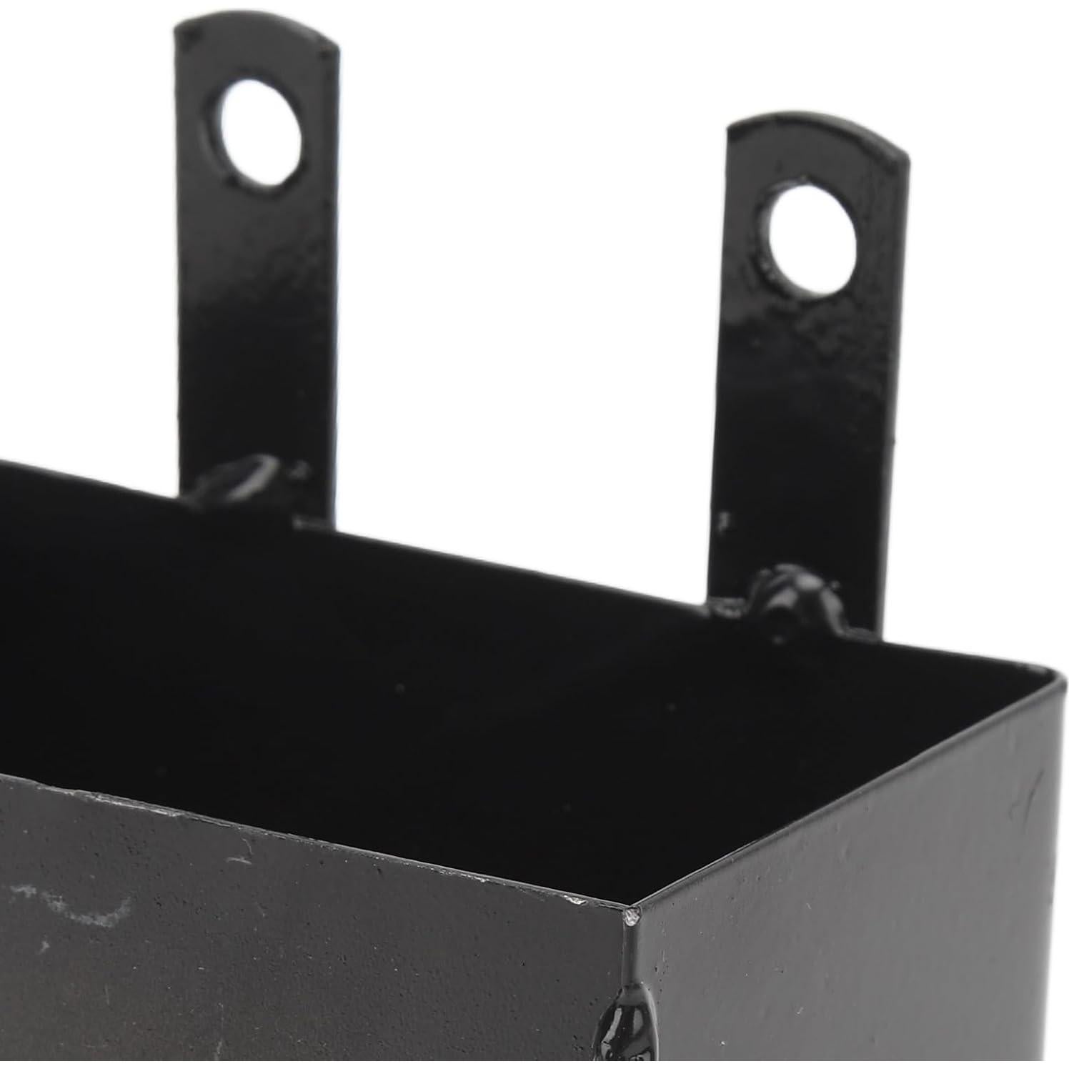 Caja de Batería de Motocicleta Diydeg 116x76x72mm Hierro Negro