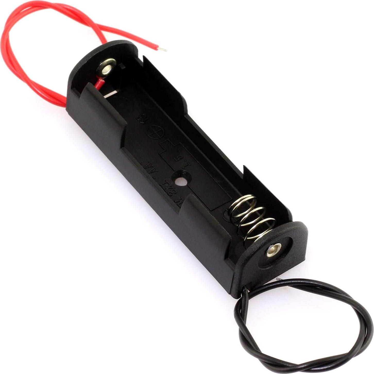 Soporte de Batería AA E-excepcional 10 PCS 1.5V Negro