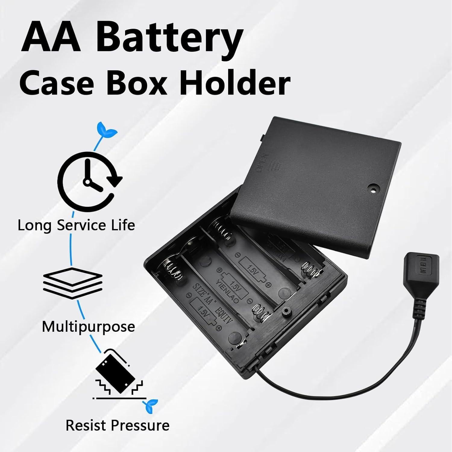 Soporte de Batería AA 4x1.5V SDTC Tech con USB y Interruptor