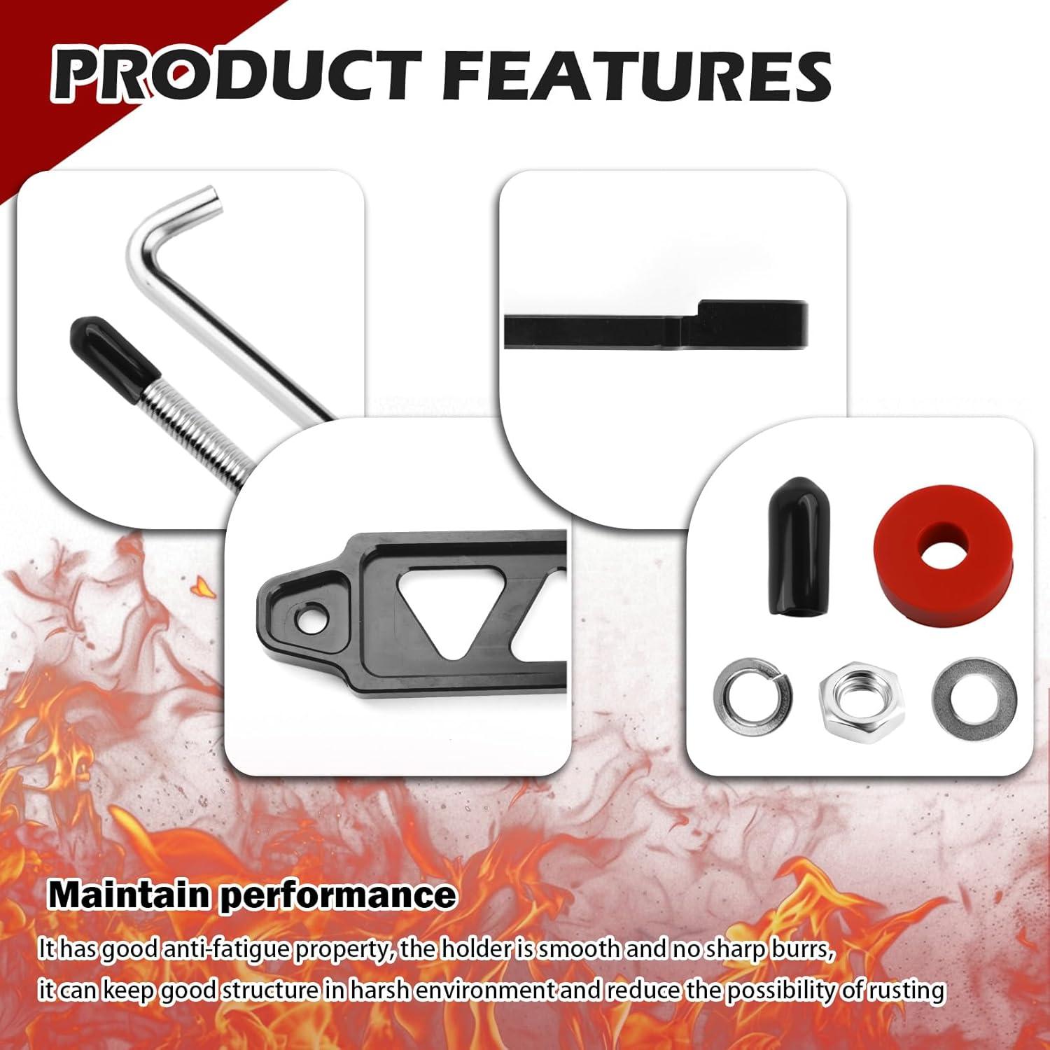 Kit de Soporte de Batería de Automóvil Figpade 21.63 cm Aluminio