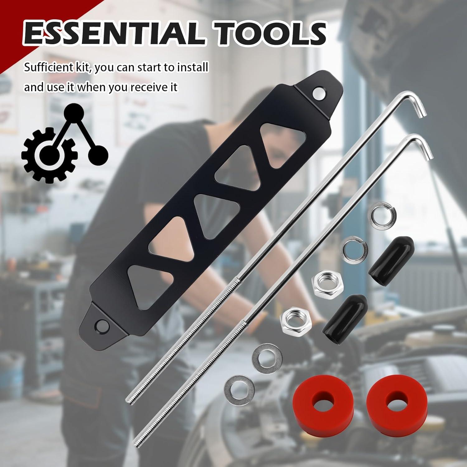 Kit de Soporte de Batería de Automóvil Figpade 21.63 cm Aluminio