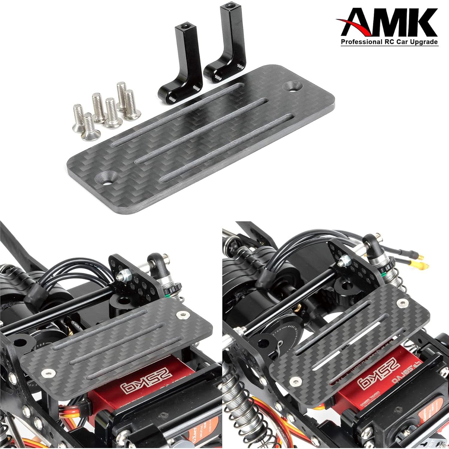 Bandeja de Batería de Fibra de Carbono AMK LCG para RC 1/10