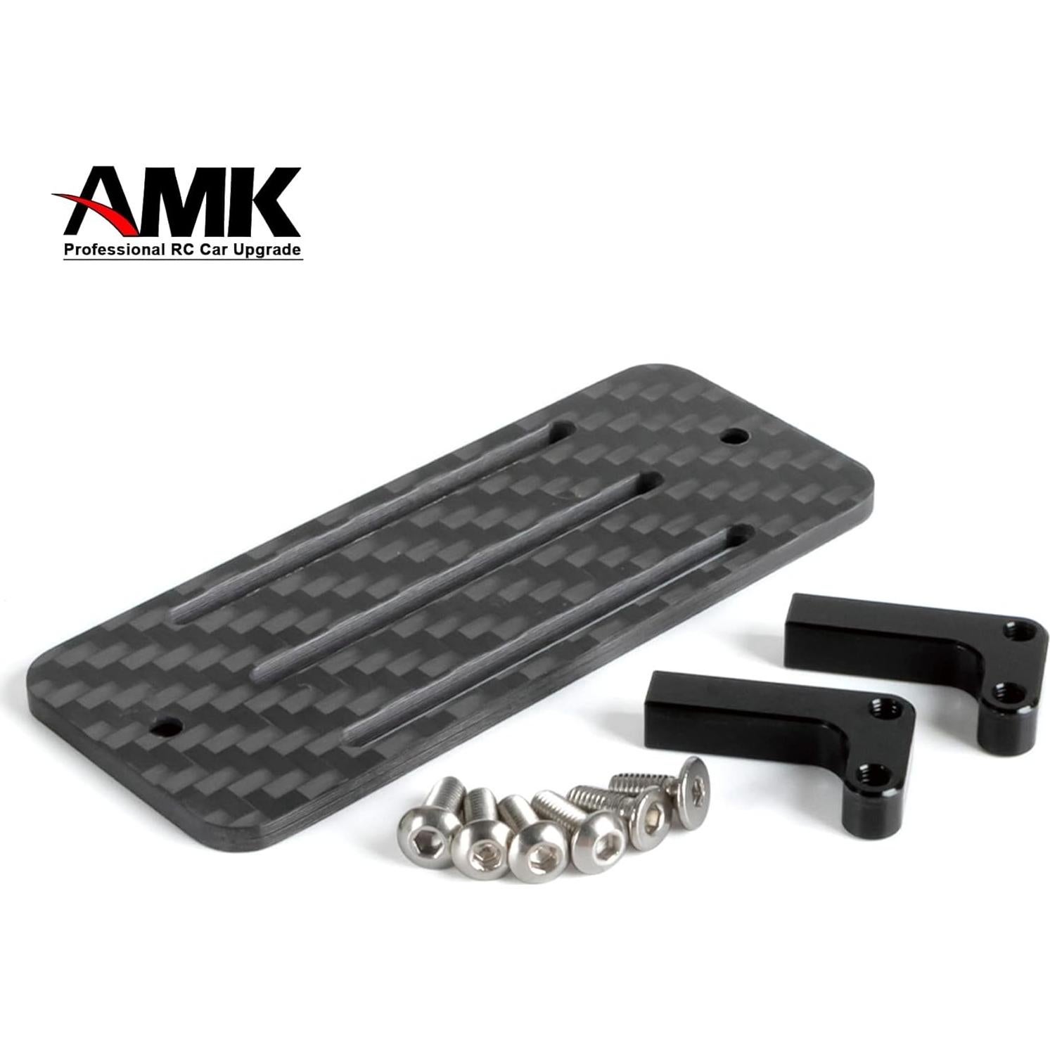 Bandeja de Batería de Fibra de Carbono AMK LCG para RC 1/10