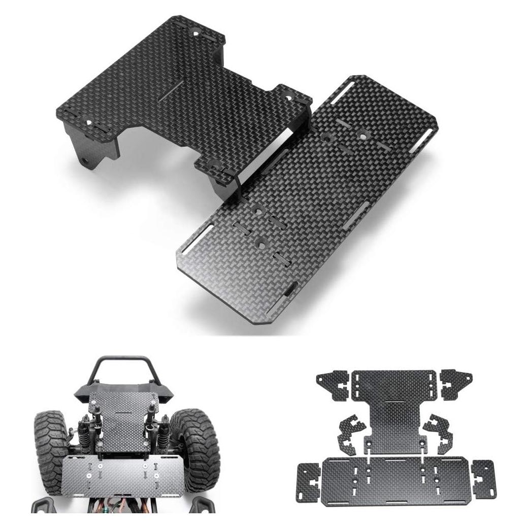 Soporte de Batería Frontal RCLIONS para Axial SCX10 - Fibra de Carbono