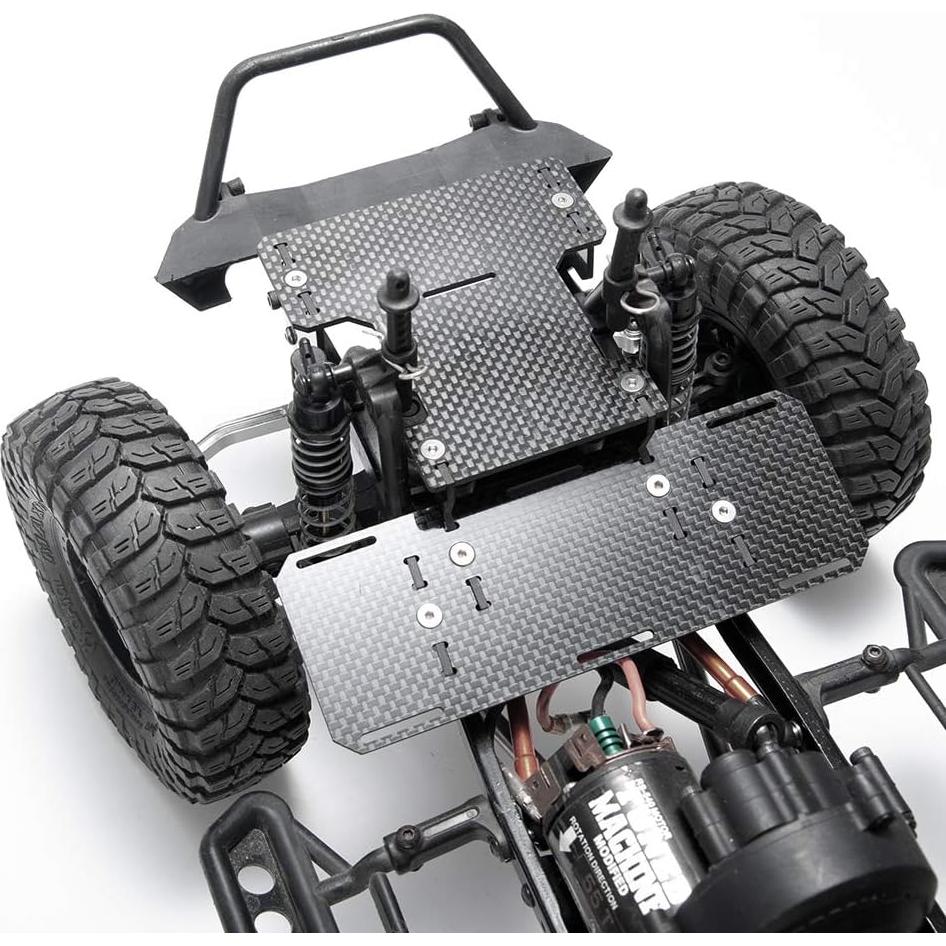 Soporte de Batería Frontal RCLIONS para Axial SCX10 - Fibra de Carbono