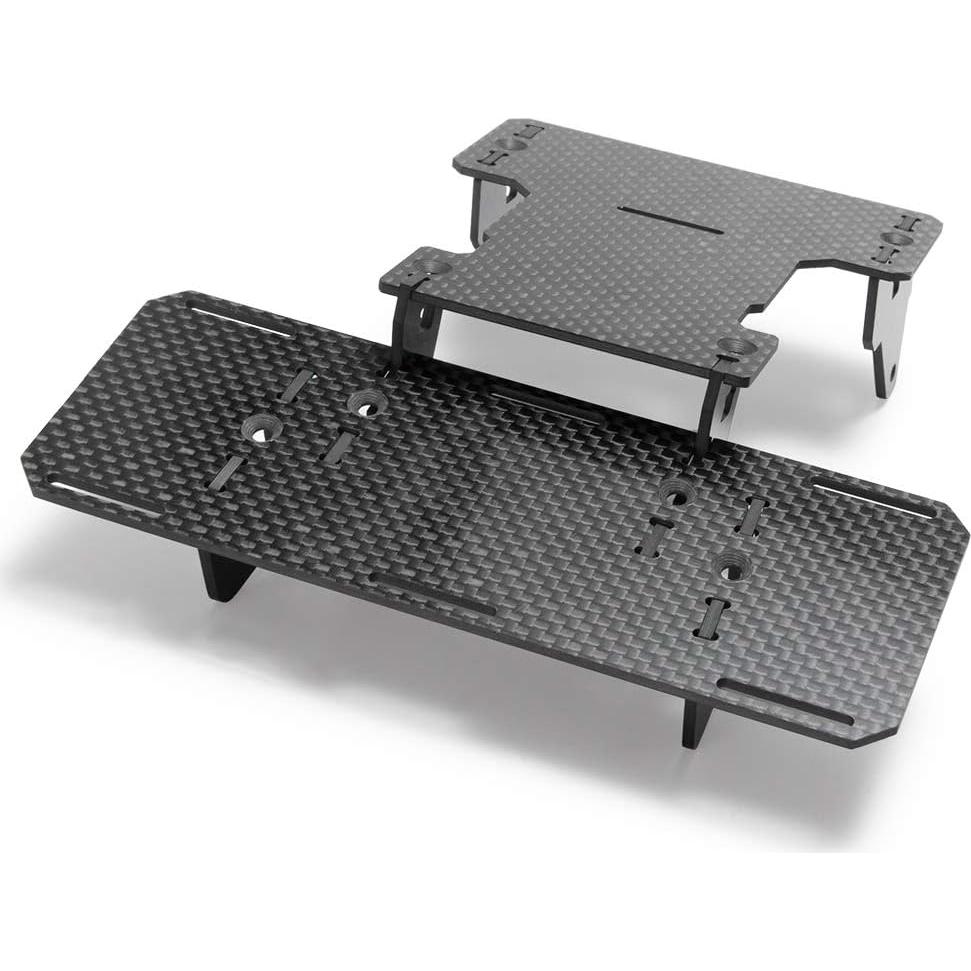 Soporte de Batería Frontal RCLIONS para Axial SCX10 - Fibra de Carbono