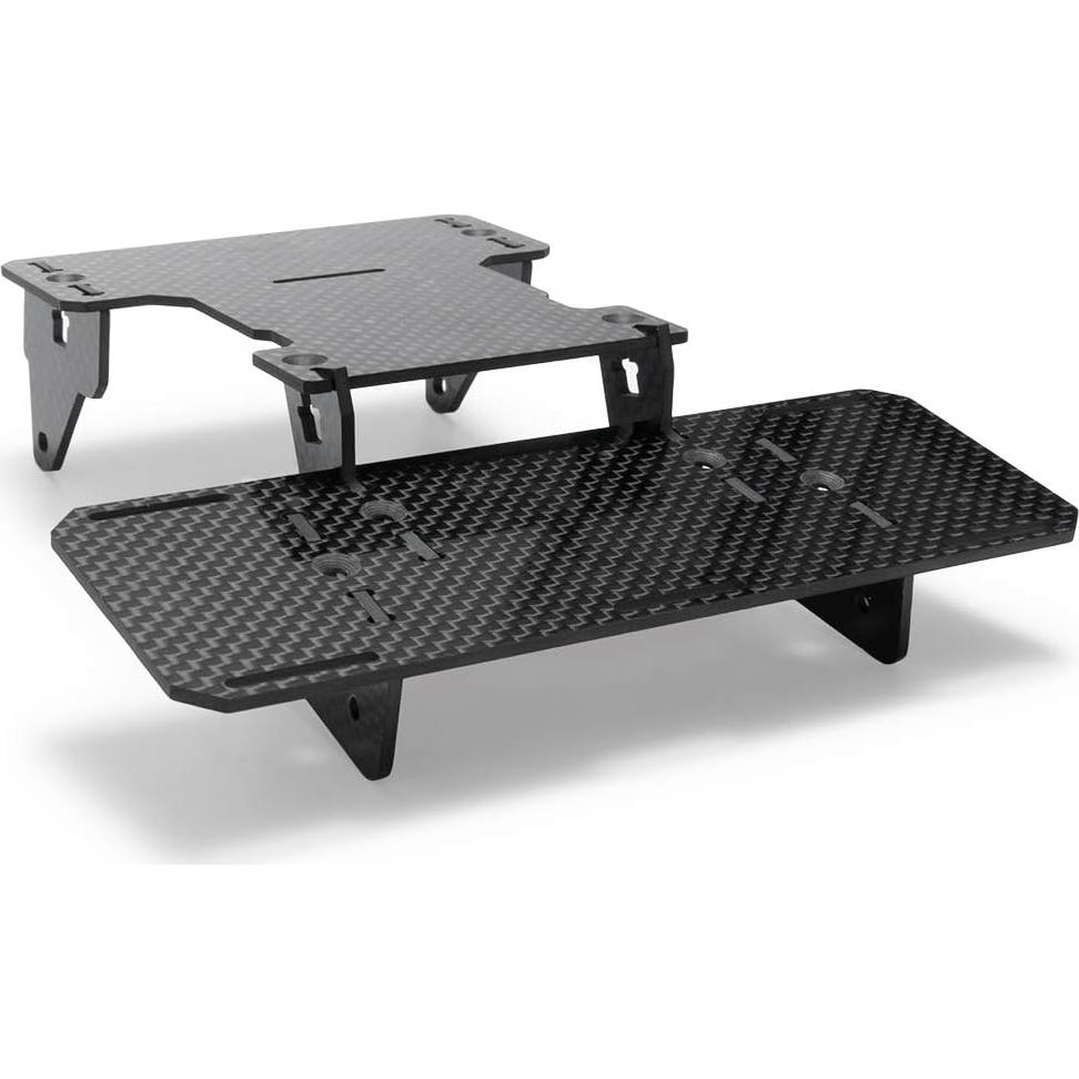 Soporte de Batería Frontal RCLIONS para Axial SCX10 - Fibra de Carbono