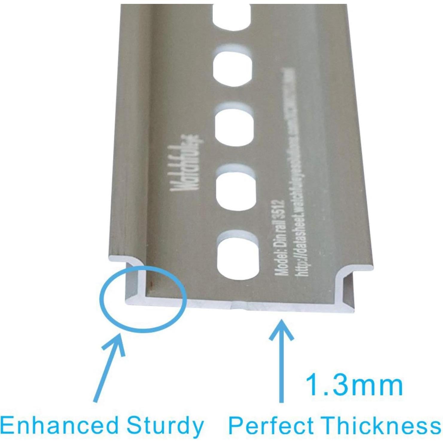 Soporte de Montaje en Riel DIN Watchful Eye 430mm 35mm