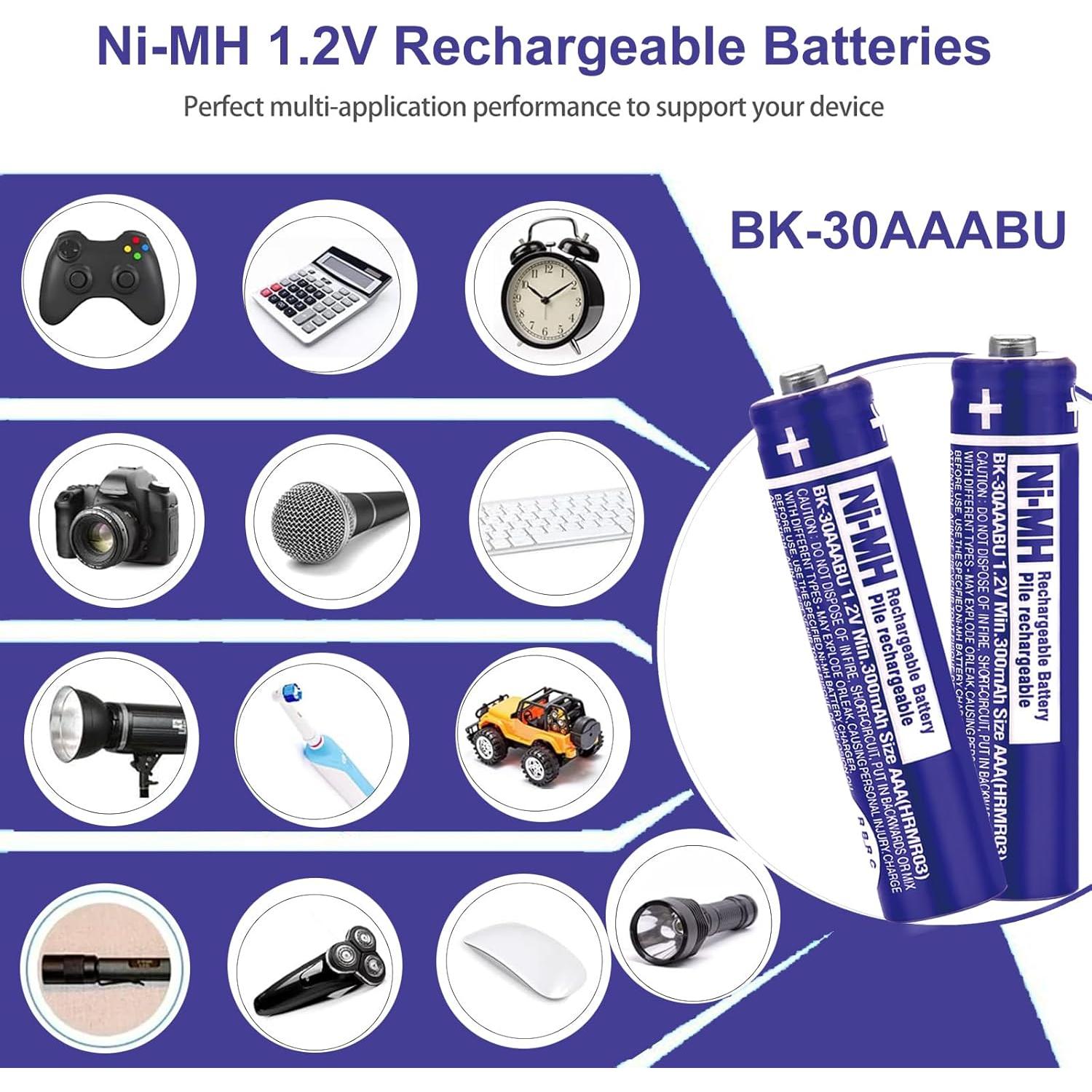 Baterías Recargables Ni-MH OSIM BK-30AAABU AAA 300mAh 2Pcs