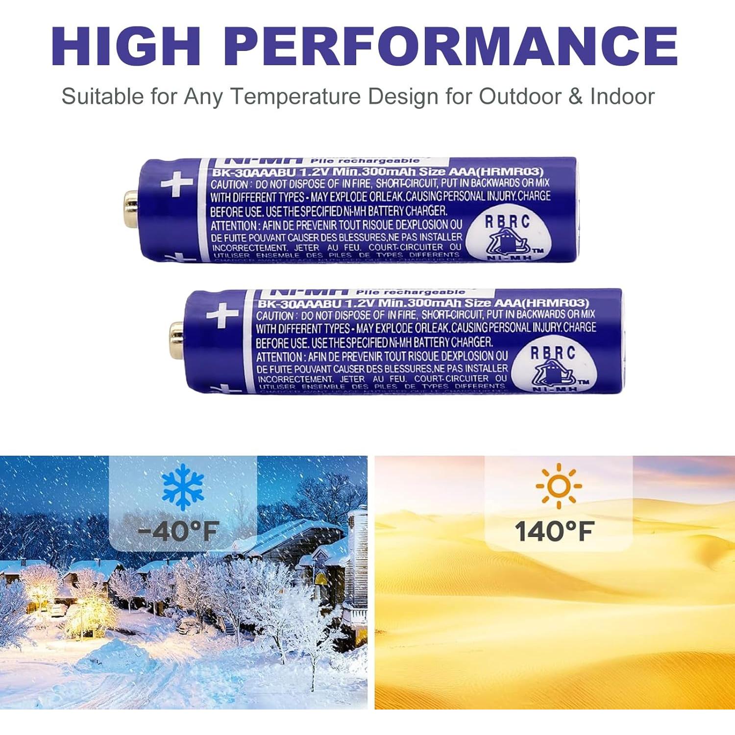 Baterías Recargables Ni-MH OSIM BK-30AAABU AAA 300mAh 2Pcs