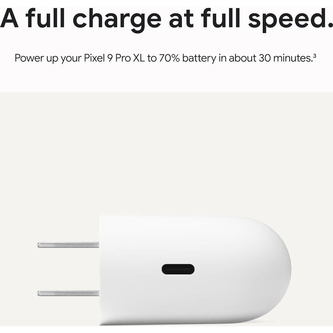 Cargador USB-C 45W Google - Carga Rápida para Pixel