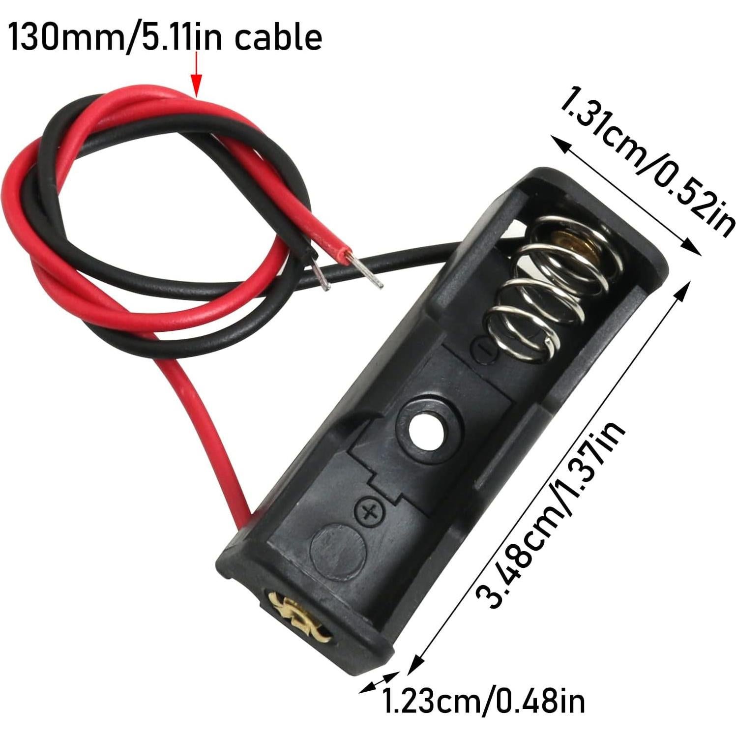 10 Soportes de Batería 12V 23A con Cable - LUORNG