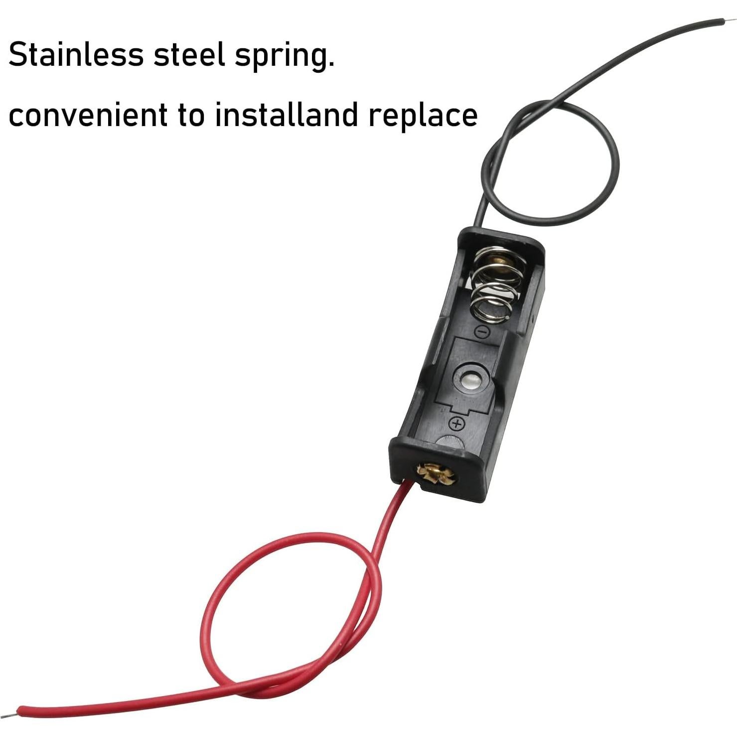 10 Soportes de Batería 12V 23A con Cable - LUORNG