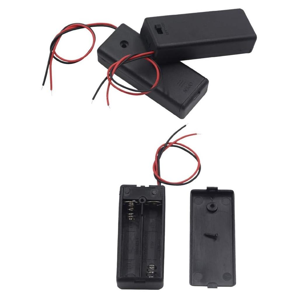 Paquete de 3 Soportes de Batería AAA LAMPVPATH con Interruptor