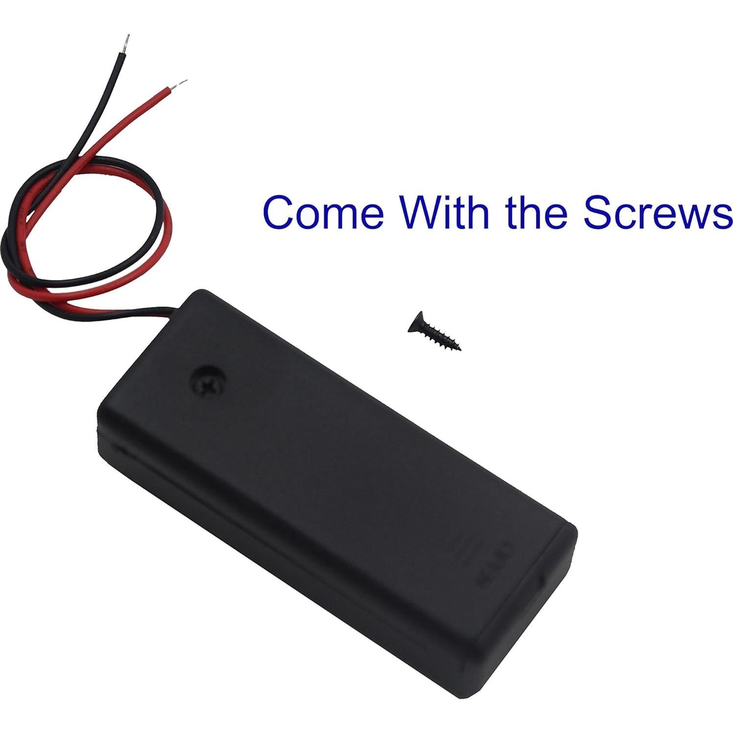 Paquete de 3 Soportes de Batería AAA LAMPVPATH con Interruptor