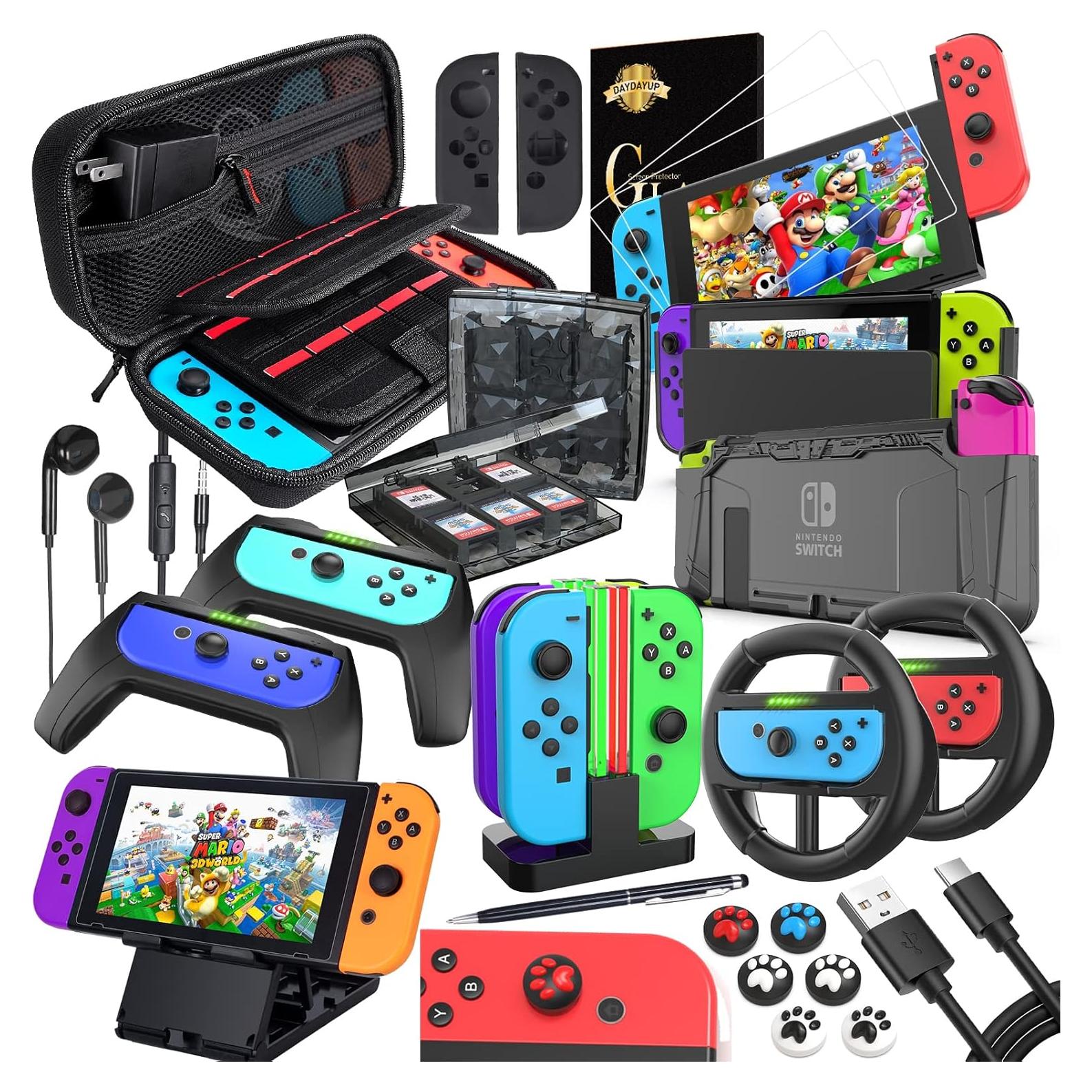 Kit de Accesorios Deruitu para Nintendo Switch 18 en 1