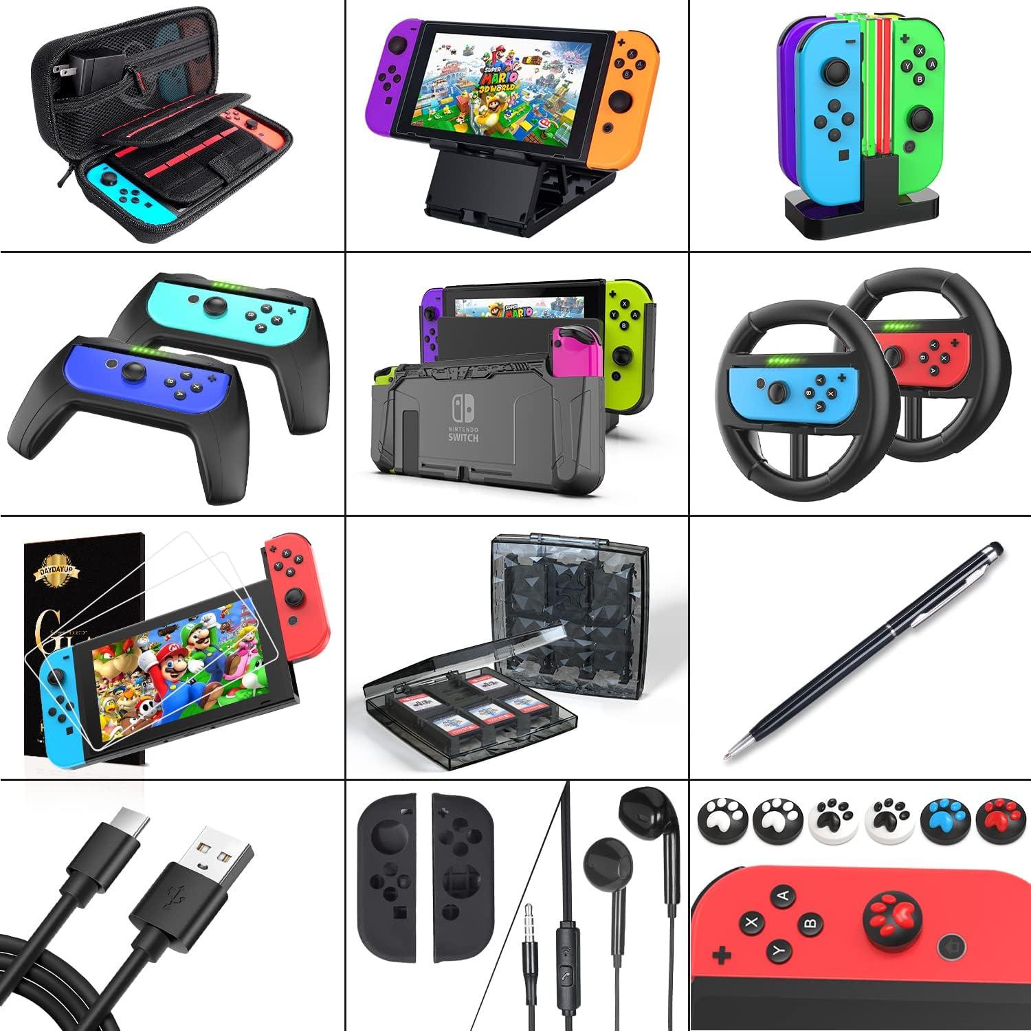 Kit de Accesorios Deruitu para Nintendo Switch 18 en 1