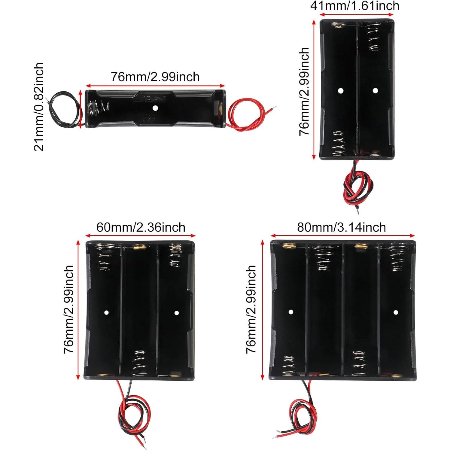 Soporte de Batería 18650 Shutao - Caja Almacenamiento 1/4
