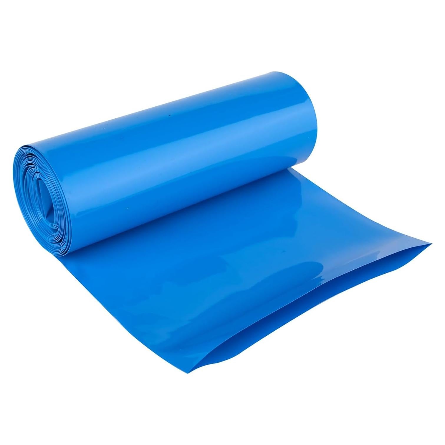Tubo Termocontraíble PVC HSZJsto 150mm x 3m Azul para Baterías
