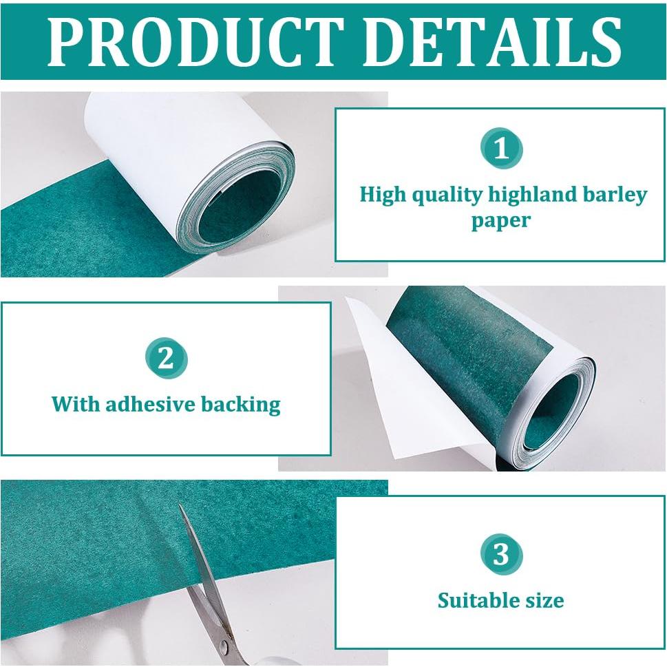 Papel Adhesivo Aislante Eléctrico AHANDMAKER 80mm x 5m Verde