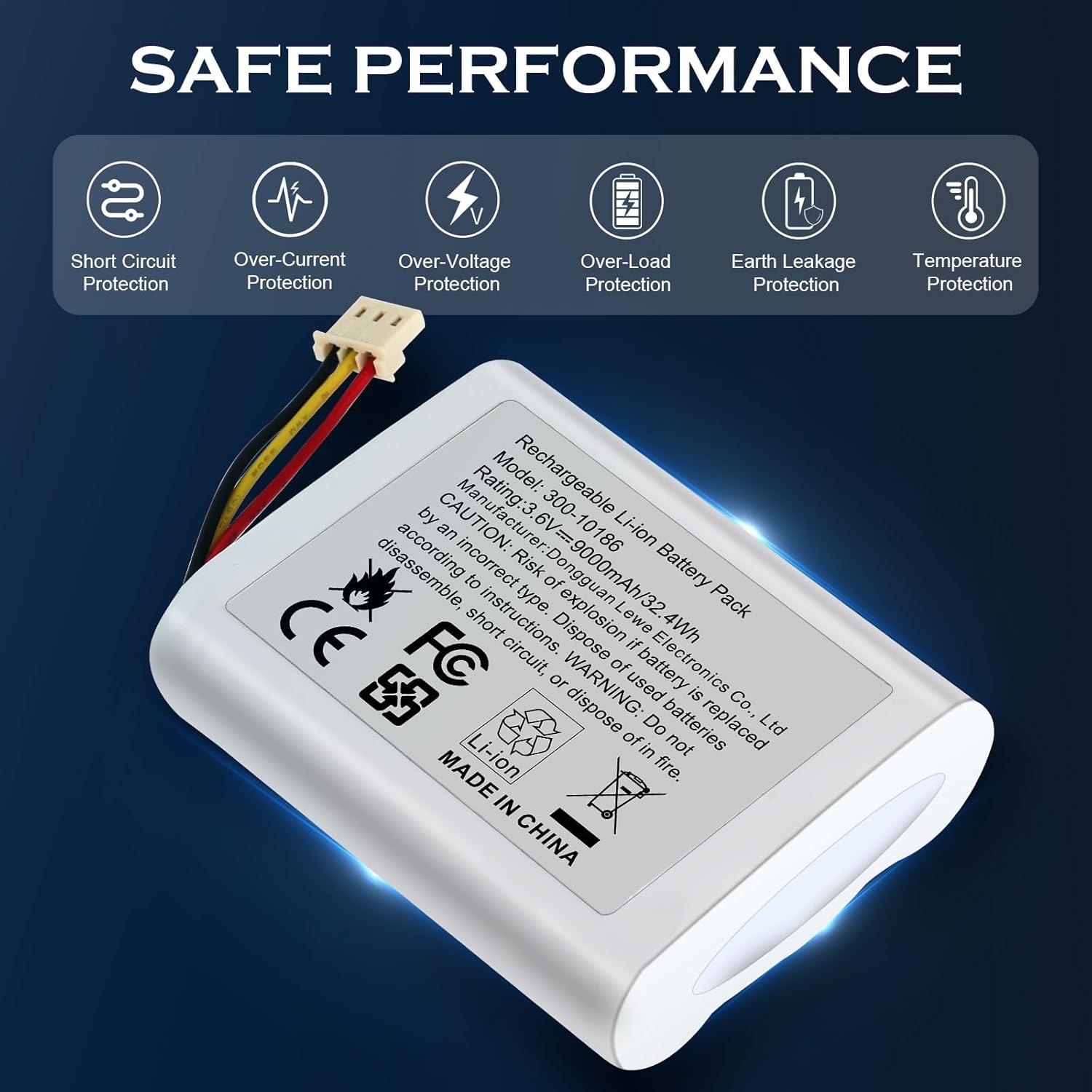 Batería de Reemplazo 9000mAh 3.6V para Panel ADT Command