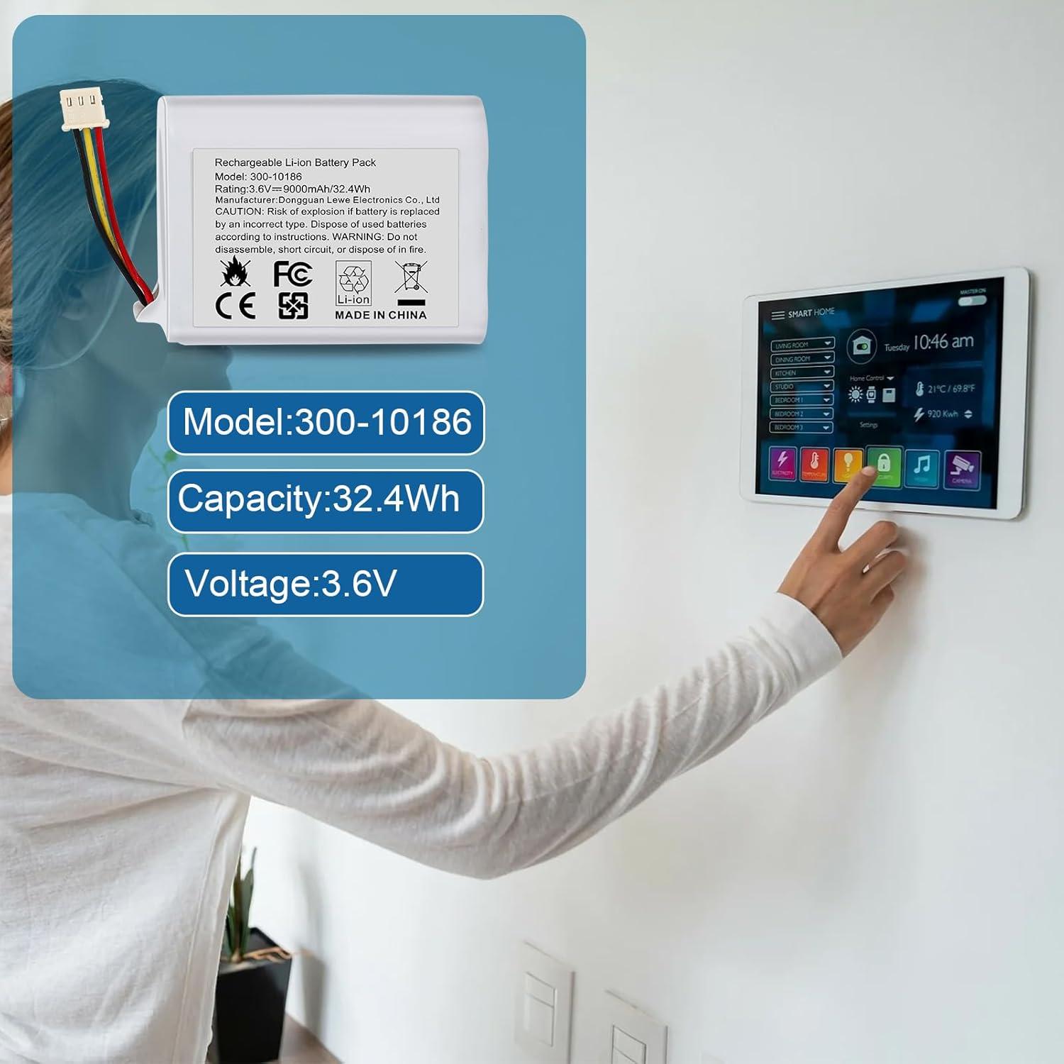 Batería de Reemplazo 9000mAh 3.6V para Panel ADT Command