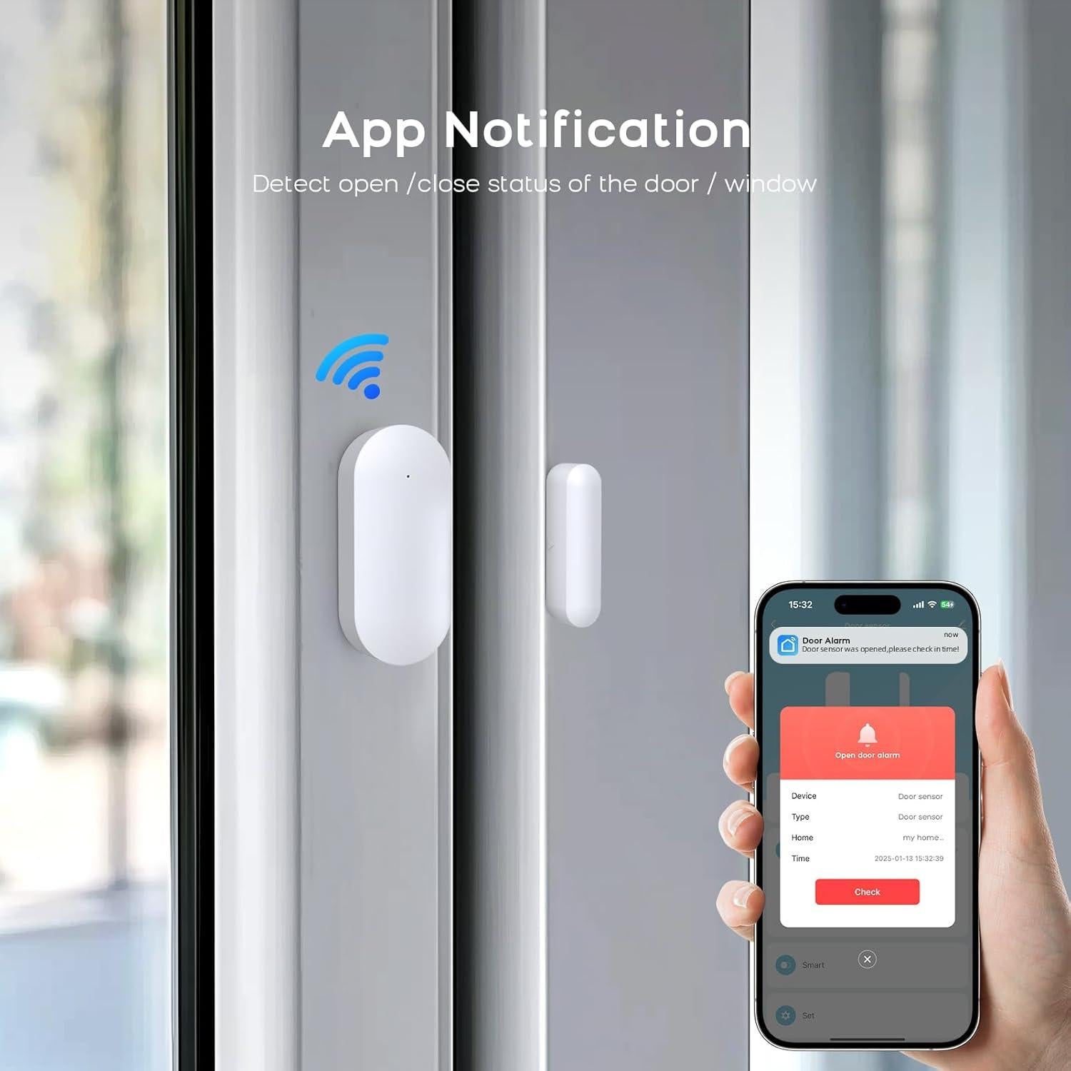 Sensores de Alarma Inalámbricos Clouree B69W-3 para Puertas y Ventanas