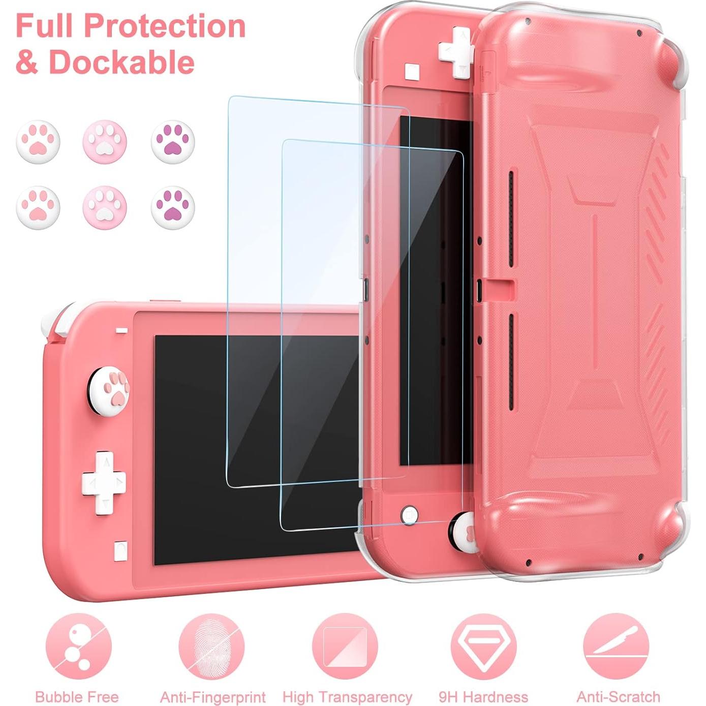 Accesorios innoAura Switch Lite 18 en 1 Estuche Coral