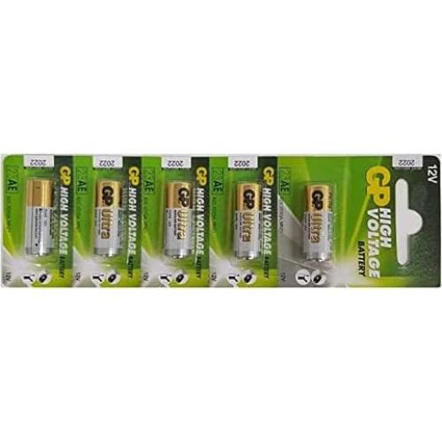 Batería Alcalina GP 23A 12V - Paquete de 5 Unidades