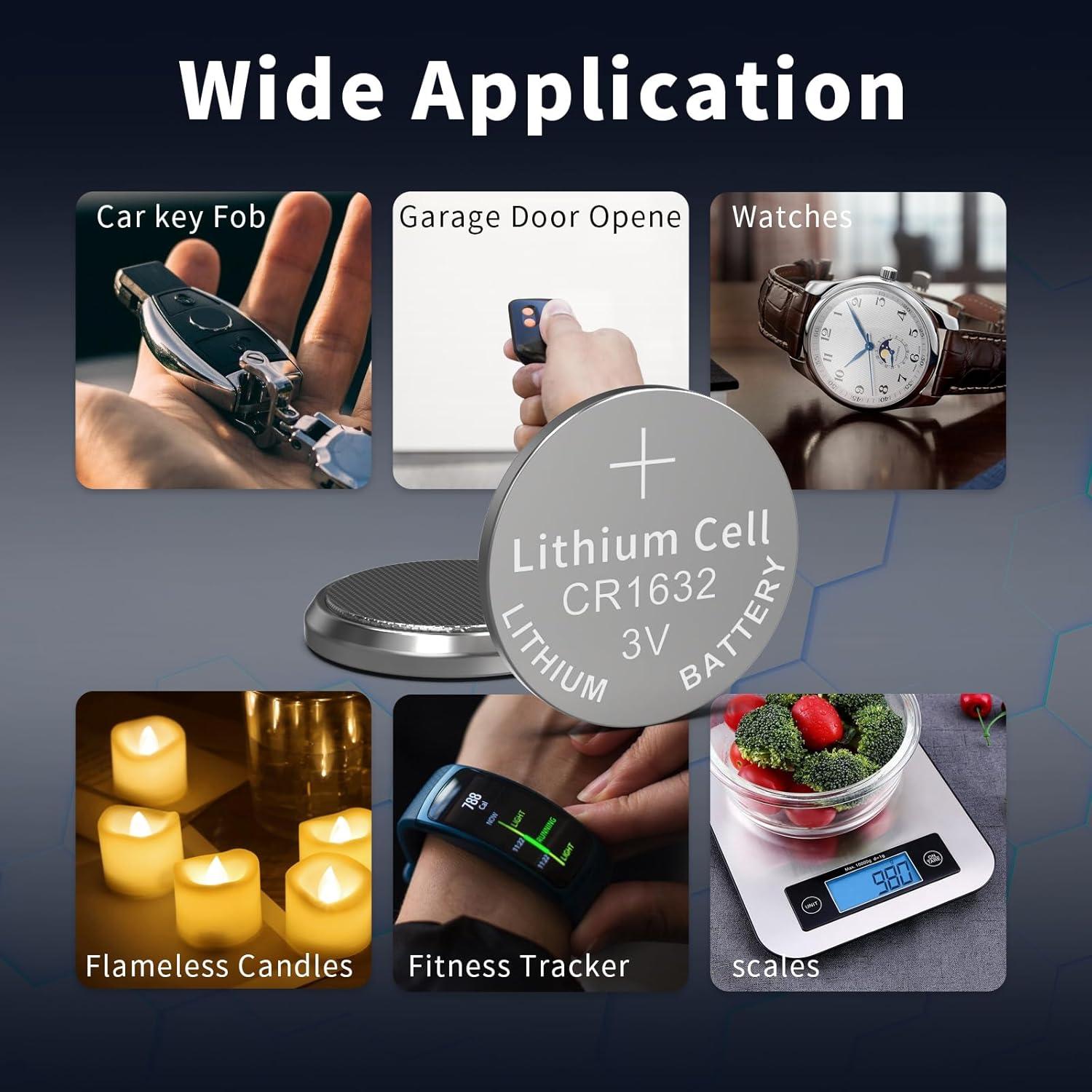 Batería de Litio PKCELL CR1632 3V - Paquete de 5 Unidades