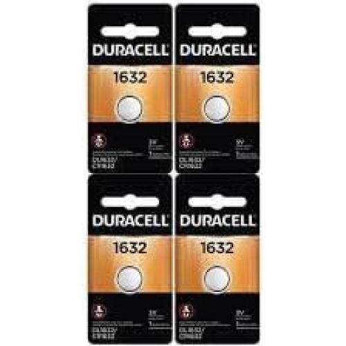 Baterías de Litio Duracell DL1632 3V - Paquete de 4 Pcs